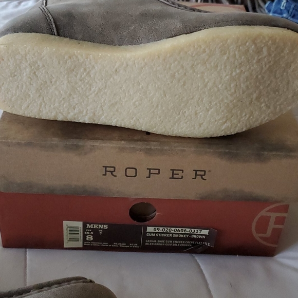 Mens Roper Leather Gum Sole Oiled Brown SZ 8